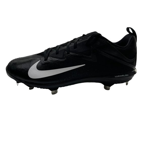 Nike Metal Baseball Cleats Mens 11 Black White Volt Lunar Vapor Ultrafly 852698 - Picture 3 of 9